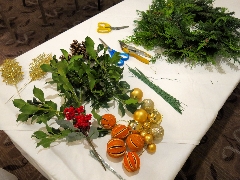 Christmas Wreath Workshop, in aid of the Great North Air Ambulance.