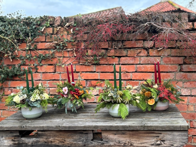 Seasonal Table Arrangments