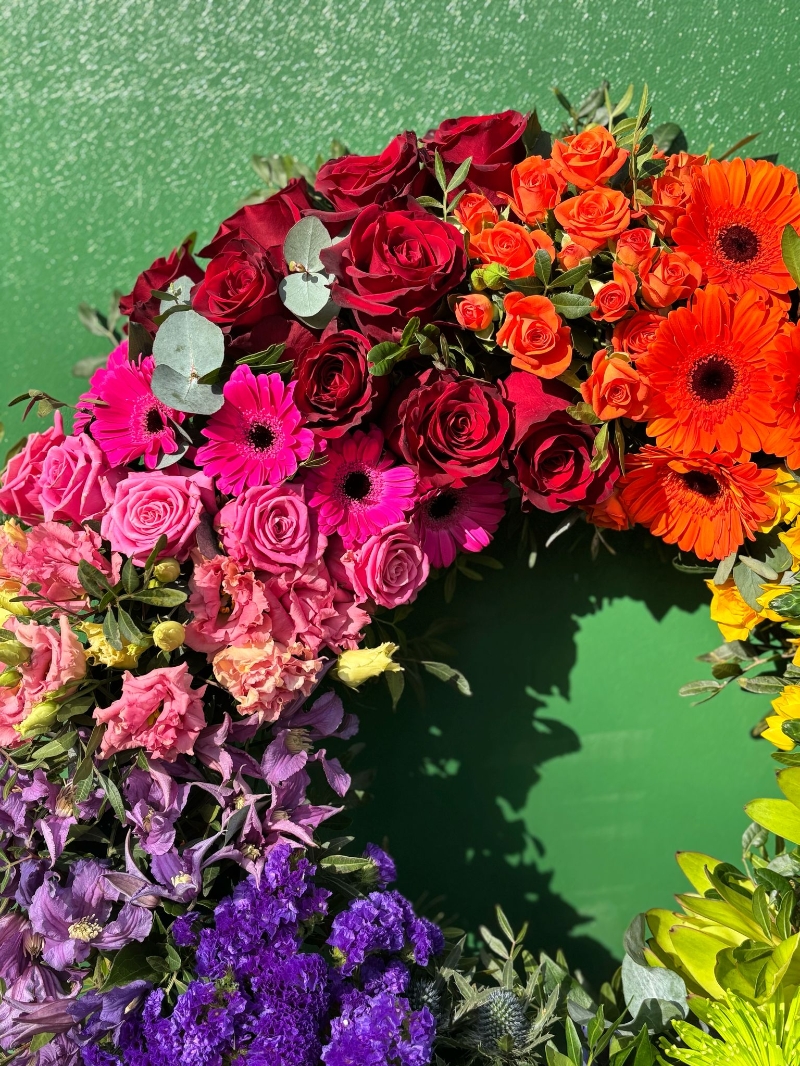 Rainbow Wreath
