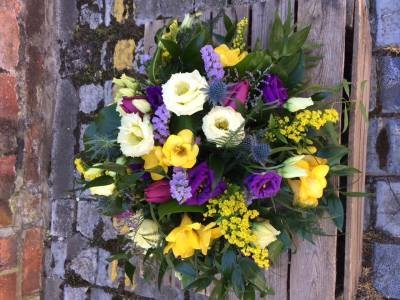 Yellow and Purple Posy