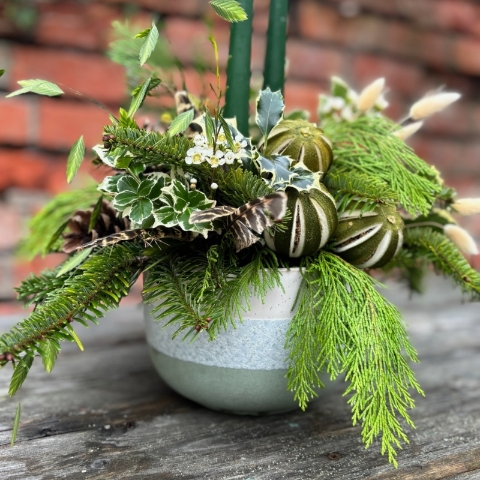 Scent Christmas Table Arrangement