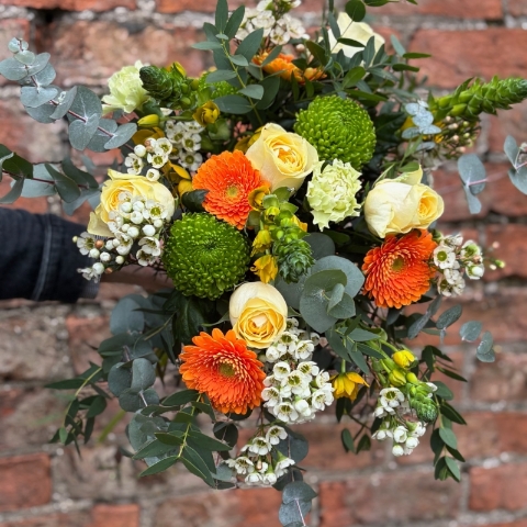 Mother's day hamper with flowers, wine and chocolate available for delivery in Darlington and nationwide. 