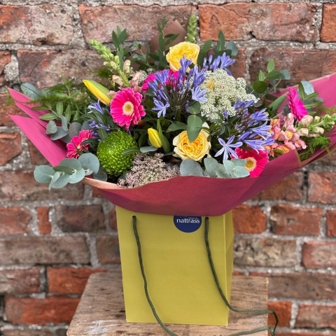 A gorgeous, fresh and fizzy selection of bright and colourful blooms. Available for same day delivery in Darlington  