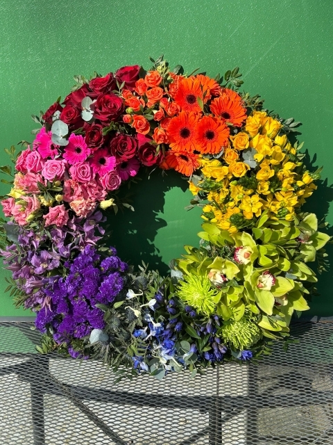 Rainbow Wreath