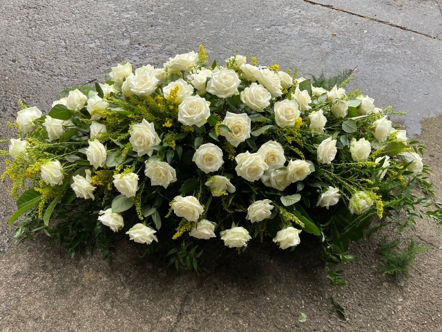 Rose Coffin Spray